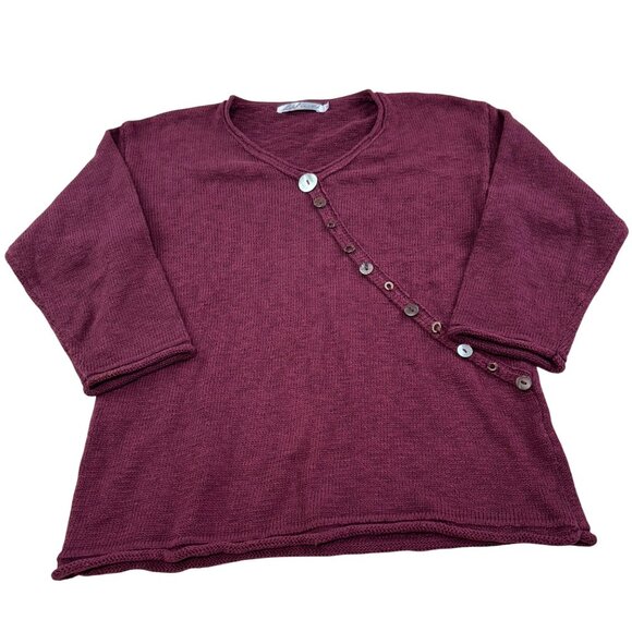 Lulu B Women's SZ Small Maroon soft Sweater - Picture 1 of 9